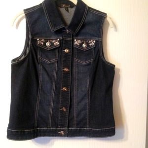 Ladies denim vest.
